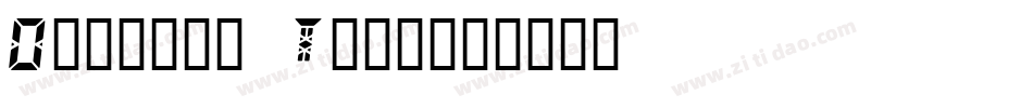 Digital Thin字体转换